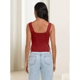 thumbnail image 6 of Womens Going Out Crop Tops Backless Tank Tops Summer Y2k Teen Basics Cute Clothes Red XS, 6 of 7