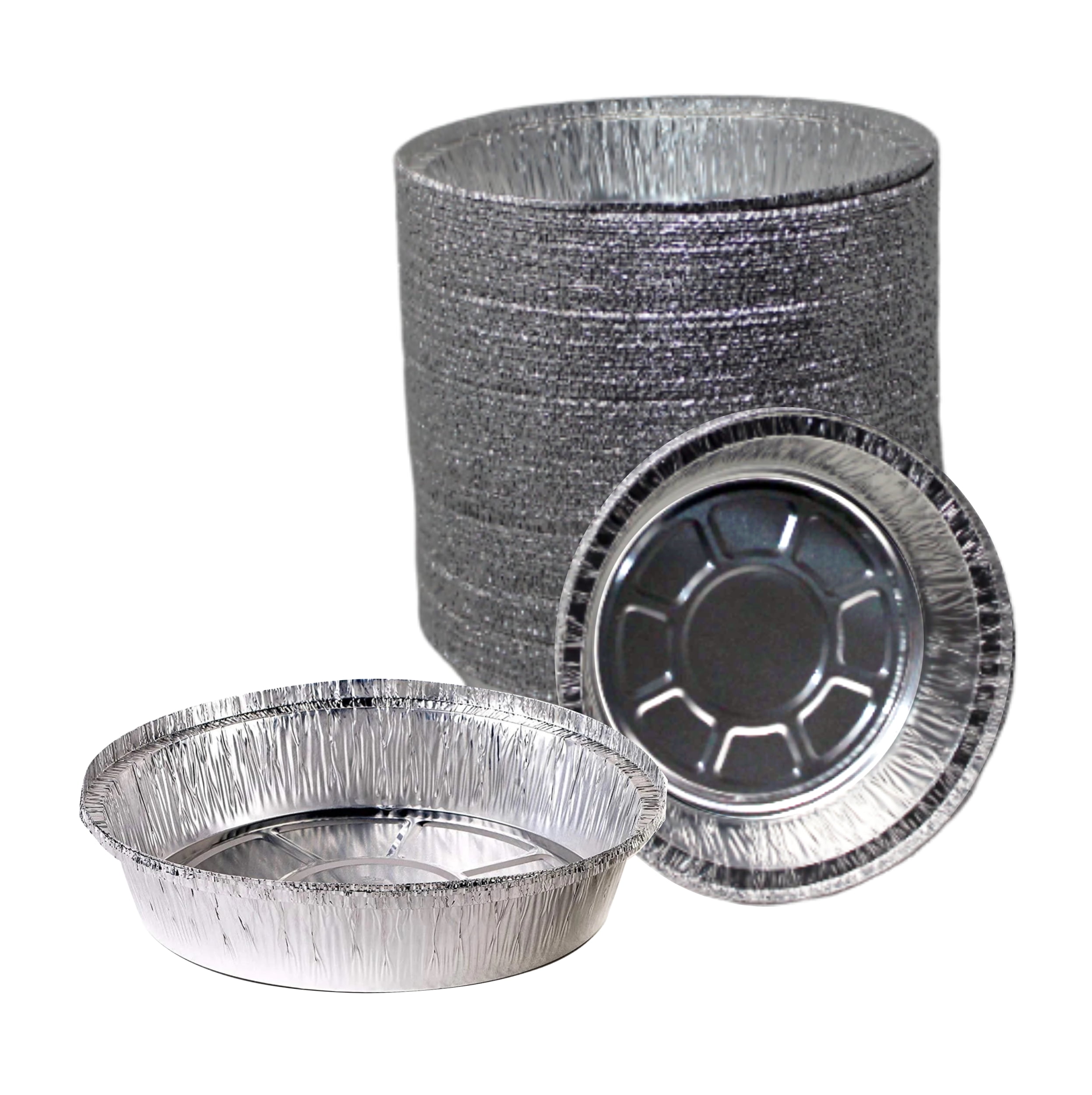 katbite 8x8 Aluminum Pans Disposable With Clear Lids for Air fryer, 25