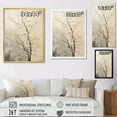 thumbnail image 4 of Designart "Beige Oak Tree Solitude I" Tree Oak Floater Framed Canvas Art Print, 4 of 5