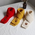 thumbnail image 3 of 2Pcs/Set Autumn Winter Kids Knitting Hat Scarf Set Plush Ball Bear Logo Decor Thick Warm Beanie Hat Scarf Costume Accessories, 3 of 8