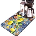 thumbnail image 2 of Coffee Bar Mat Accessories for Countertop Boho Absorbent Hide Stain Rubber Backed Dish Drying Mats for Kitchen Counter Draining Pad Decor Gift Fit Under Coffee Maker (20x12in), 2 of 6