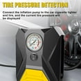 thumbnail image 6 of LONLEEYU Tire Inflator Air Compressor, 12V DC Portable Air Pump with Pointer Pressure Gauge and Emergency LED Light for Car Tires, Up to 150PSI for Bicycle Balloons, 6 of 7
