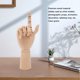 thumbnail image 3 of Modelo de mano de madera figura de mano de maniquí dedos flexibles para modelo de juguete para decoración Amonsee No, 3 of 5
