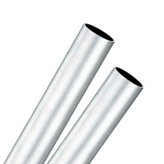 2-Pack 250mm 6063 Aluminum Round Tube, 18mm ID 20mm OD Seamless Aluminum Tubing for DIY Crafting [0.71x0.79x9.8IN]