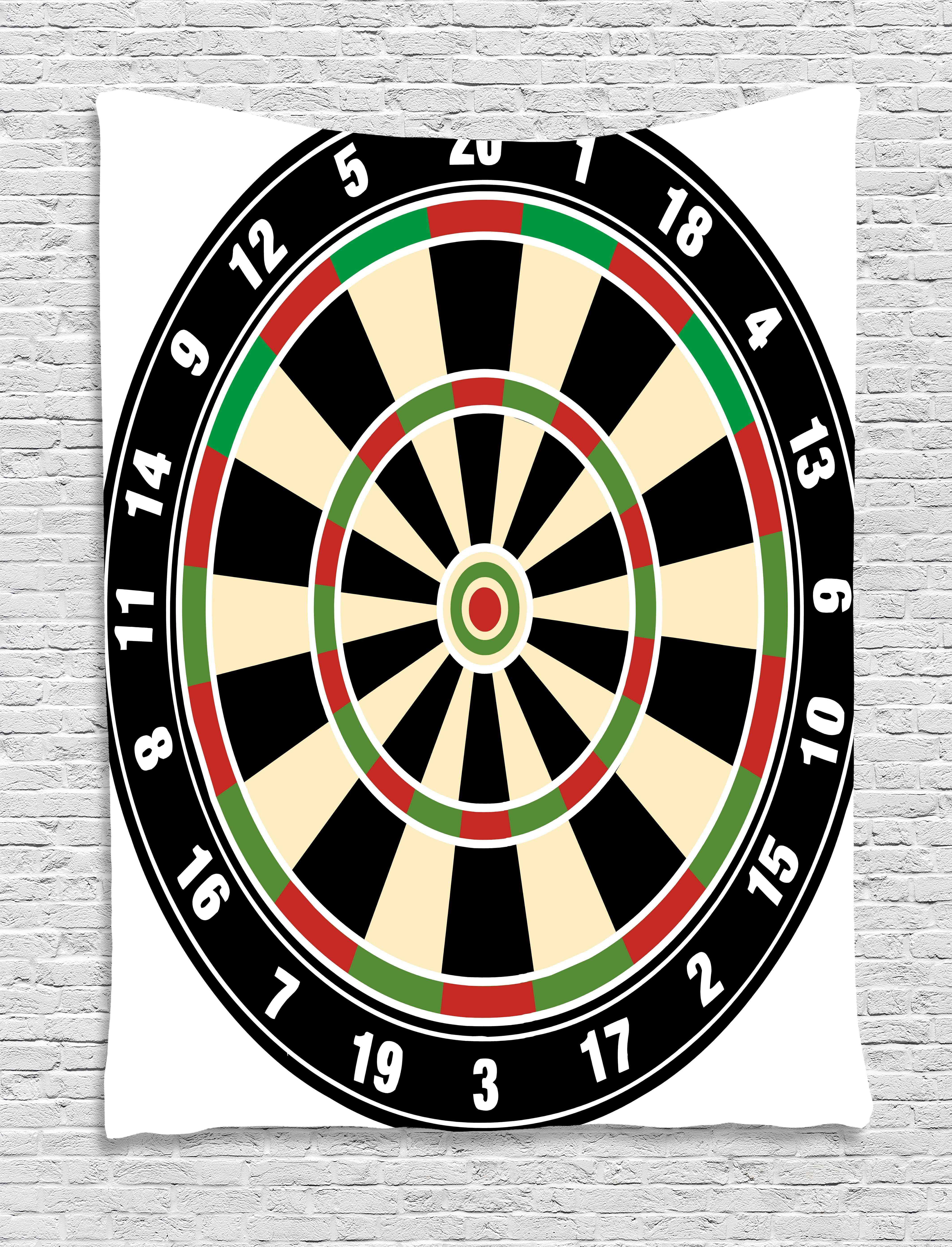 Sports Tapestry, Dart Board Numbers Sports Accuracy Precision Target