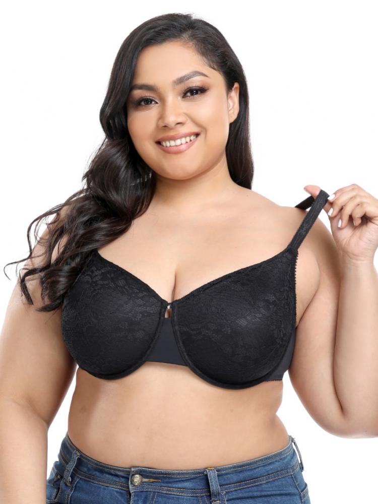 Esho Women's Beauty Back Bra with Back Smoothing, Sexy Oversize Pure Comfort Underwear