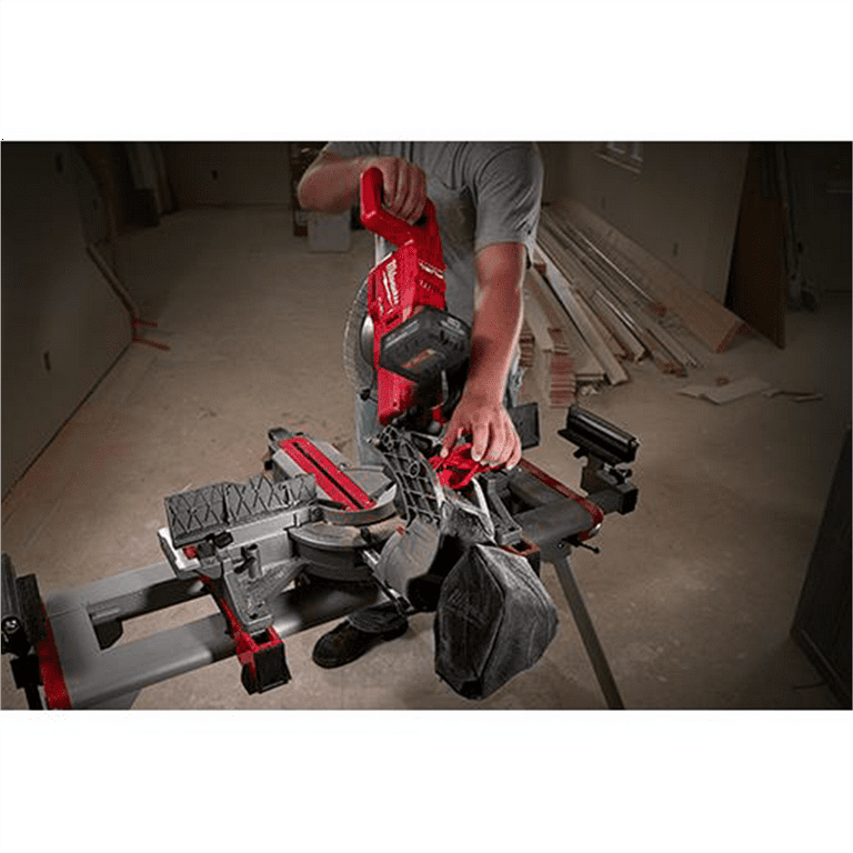Milwaukee M18 FUEL 10 in. Dual Bevel Sliding Compound Miter Saw Kit 18V Lithium Ion Brushless with 8.0 Ah Battery Walmart