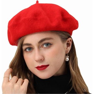 Beret Hat for Women, French Pearl Rhinestone Beanie Hat  display picture 2