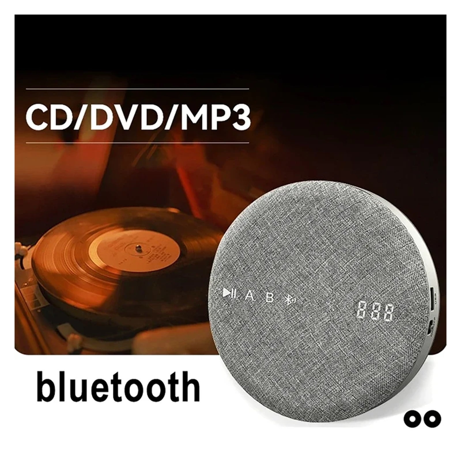 Multi-Functional CD Player DVD/VCD AV Player Wireless Bluetooth USB