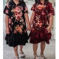 thumbnail image 4 of Little Girls Floral Velvet Hoodie Double Ruffle Party Flower Girl Dress Black Size 4 (43D2F), 4 of 4