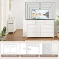 thumbnail image 5 of Emorefun TV Stand for 55 Inch TV, Entertainment Center with 10 Drawers for Living Room, Closet, Entryway, Hallway, White, 5 of 7