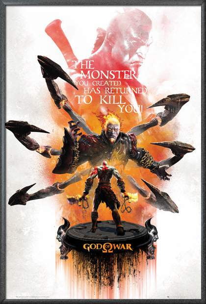 GOD OF WAR 24x36 POSTER VIDEO GAMES SONY PLAY STATION 4 GIFT BRAND NEW GAMER FUN