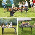 thumbnail image 6 of Nice C Folding Grill Table, Camping Table, Tailgate Tables, Grill Tables, Outdoor, Metal Folding Adjustable Height&Width, Mesh Net, Carry Handle, 6 of 7
