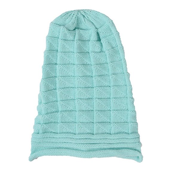 Unisex Thermal Cold Weather Knit Hat, Double Layer Fleece Lined Ear Flap One Piece Neck Cover Windproof Warm Cap for Daily Commute Running