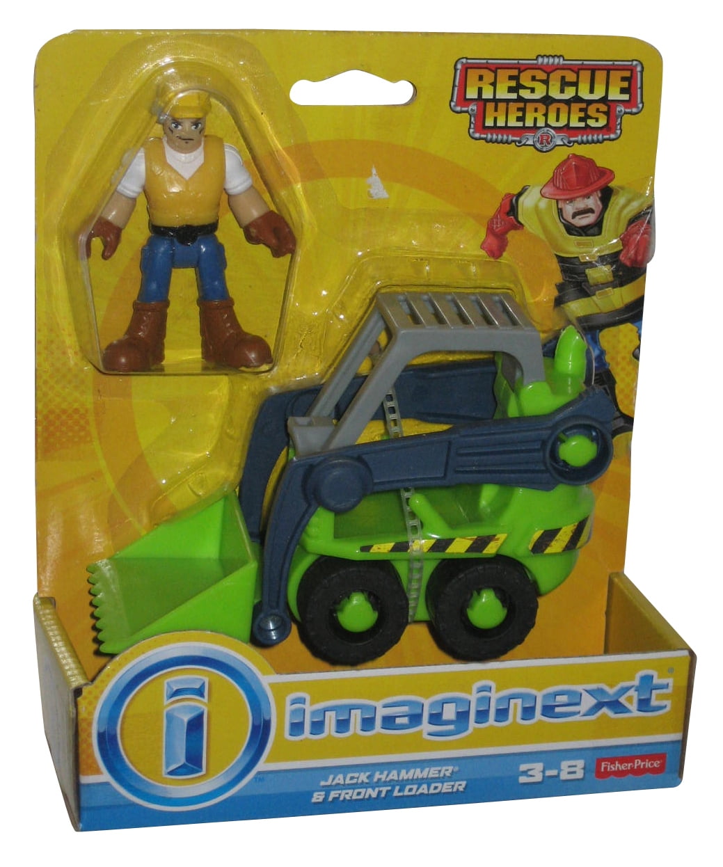 Imaginext Jack & Front Loader (2014) Mattel Fisher Price Figure Vehicle Set - Walmart.com