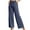 Navy, variant on Annhoo Womens Casual Pants Drawstring Elastic Waist Wide Leg Trousers with Pockets Trendy Loose Business Comfy Bottoms