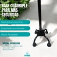 thumbnail image 2 of 4 Apoyos con Base Corta Altura Ajustable Fabricado en Aluminio Empuñadura Acojinada (para Uso Izquierdo O Derecho) Soporta hasta 120 Kg (Negro), 2 of 10