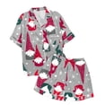 thumbnail image 4 of WEAIXIMIUNG Children's Christmas Print Short Sleeve Shorts Cardigan Children's Pyjamas Two Sets 10-11 Years, 4 of 4