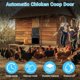 thumbnail image 4 of Automatic Chicken Coop Door with LCD Display, Aluminum Alloy Chicken Coop Door, Battery Powered, Timer & Manual Control, Anti-Pinch Function, Black, 4 of 4