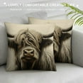 thumbnail image 3 of GOSMITH  Cow Decorative Pillow Cover，Interesting Highland Cow Print Decorative Pillows Cover Home Decorative Cushion Cover for Couch Sofa Bed, 3 of 5