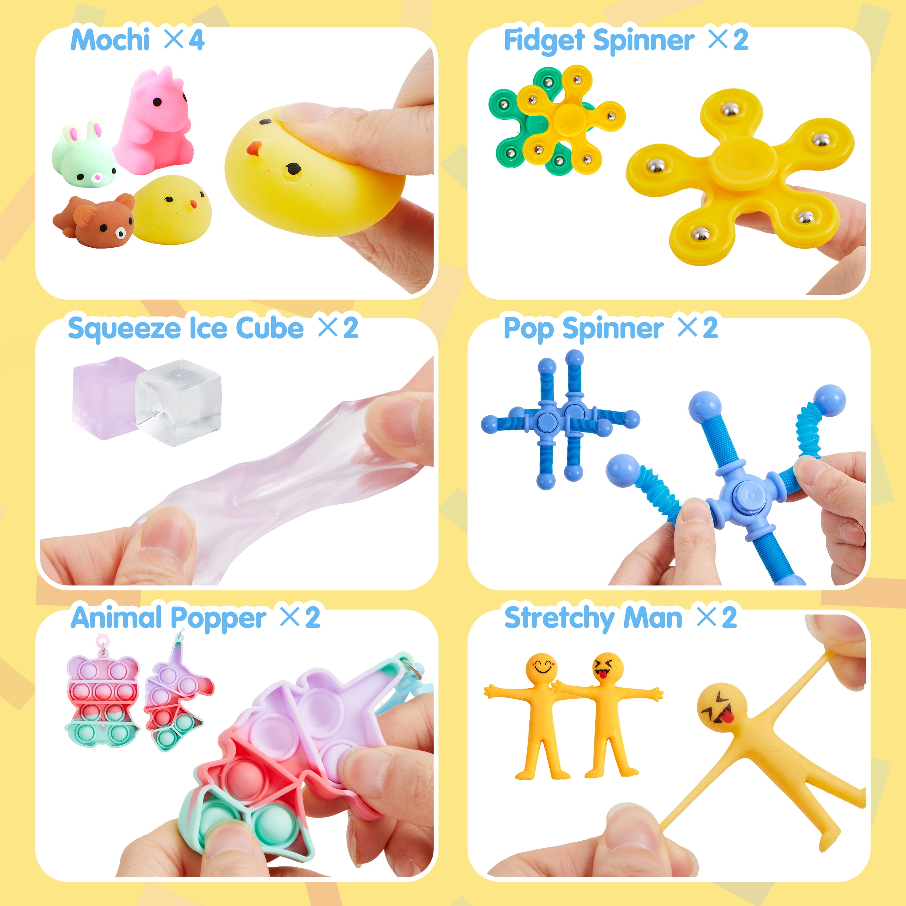Joyfy 36 Pack Fidget Toys, Bulk Goody Bag Fillers for Kids