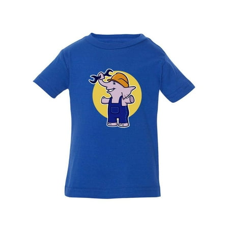 

Builder Elephant T-Shirt Infant -Image by Shutterstock 18 Months
