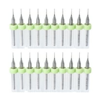 Uxcell PCB Drill Bits Tungsten Carbide, High Speed Steel 1/8" Shank Dia 1-1/2" Length with Protection Box 2 Set