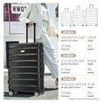 thumbnail image 6 of SONGMY 3 pcs/set in ABS Spinner Wheel Luggage Set, Carry on Suitcase, 6 of 7