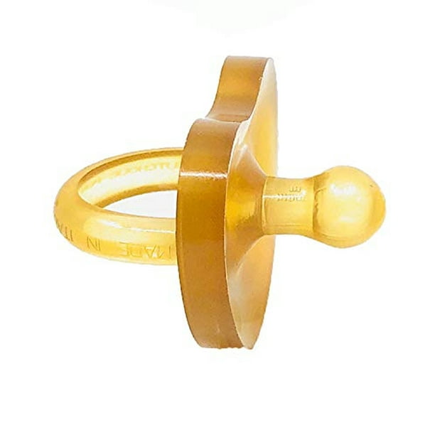 Chupetes Simply Rubber - Prematuros - Tetina más Corta (Menos Arcadas) - Recién Nacidos Pequeños (0-6 meses) - Bebés Amamantados - Tetina Redonda - 100% Goma Natural - Fácil de Limpiar - Diseño de Una
