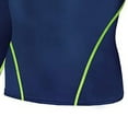 thumbnail image 5 of Men's Sports Running Set Comfortable Shirt and Pants Skin-Tight Long Sleeves Quick Dry Fitness Tracksuit Gym Biker Yoga Suits Blue,2XL, 5 of 5