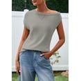 thumbnail image 2 of Blusa Tipo Túnica PRETTYGARDEN para Mujer con Hombros Descubiertos y Manga Corta, 2 of 8