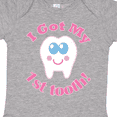 thumbnail image 4 of Inktastic I Got My 1st Tooth Girls Baby Bodysuit, 4 of 5