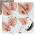 thumbnail image 4 of Juego de 2 pinzas para cuerdas de pesca de acero inoxidable de 2 estilos que incluye anzuelos, cierres de alambre, varillas de flotabilidad de espuma, asa de plástico y bolsa de almacenamiento., 4 of 6