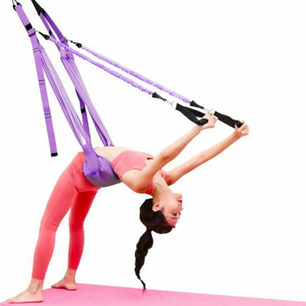 Aerial Yoga Rope One Word Horse Open Hip Stretch Yoga With Inverted Rope  Pull Stretch Belt Splits Lower Waist Trainer 