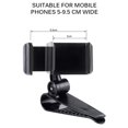 thumbnail image 4 of POINTERTECK Safe Sun for Visor Car Phone Holder Car Navigation Holder Clip Install On Mirror Handle For Mobile Phonev black, 4 of 8