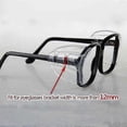 thumbnail image 3 of Safety Glasses Side Shields For Eye Glasses, Slip On Clear Eye Glasses Side Shields, Fits For Eyeglasses Bracket Width Is More Than 12mm, 3 of 5