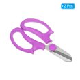 thumbnail image 3 of Uxcell Garden Scissors Floral Shears Floral Scissor Gardening Pruning Shears Purple 2 Pcs, 3 of 5