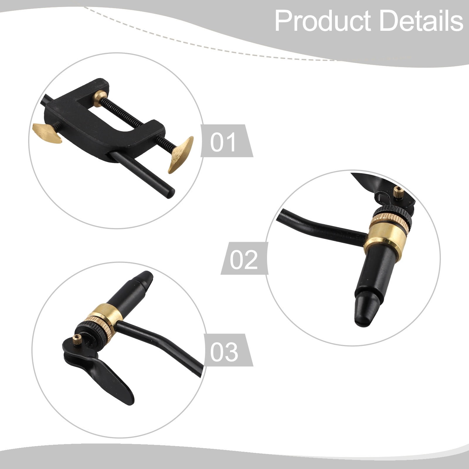 RANMEI Fly Tying Vise Tool Safety Holding Fishing Hook C-Clamp Tying Vise With Steel Hardened Jaw Fly Fishing Tackle Kit Accessories