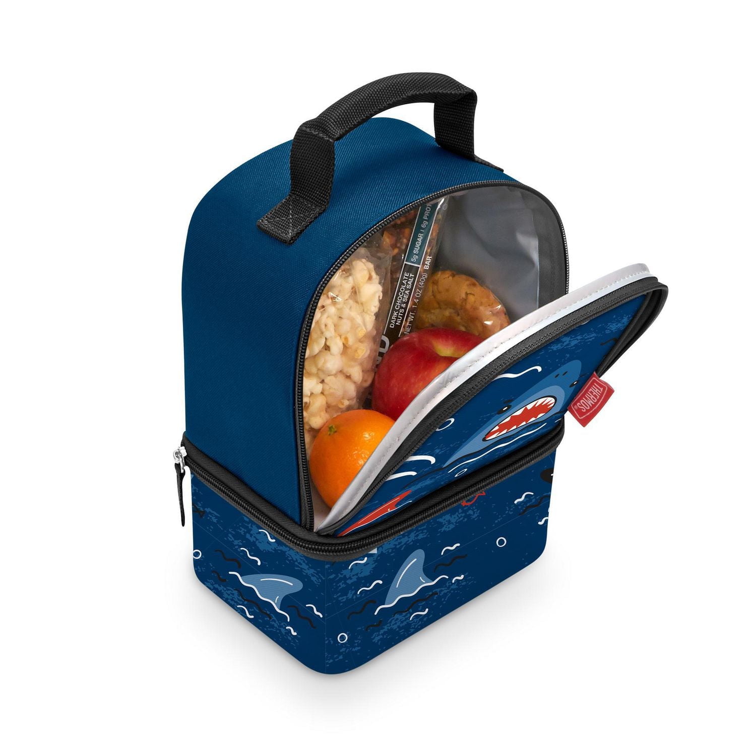 Thermos Dual Compartment Lunch Bag with Liner, Sharks