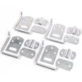 thumbnail image 2 of Qty 4 Stake Body Rack Corner Mount Straight Bracket Gate Latch Set Security Set Trailer Wood Utility, 2 of 5