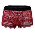 thumbnail image 2 of Sexy Underwear For Men Boxers Sexy Underwear Lace Transparent Mesh Low Waist Boyshort Boxer And Underpants Fick-mich Unterwsche, 2 of 5