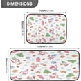 thumbnail image 3 of GZHJMY Gnomes Gift Christmas Trees Kitchen Mat - Cushioned Anti Fatigue Kitchen Rug Set of 2, Non Slip Waterproof Kitchen Mats for Kitchen, Sink, Office 19.7"×27.6"+19.7"×47.2" Carpet Runner, 3 of 7