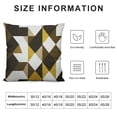 thumbnail image 5 of BANET  Geometric Throw Pillow Cushion Cover, Triangles Pattern in Shades Graphic Illustration, Decorative Square Accent Pillow Case 12x12in, 5 of 5