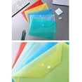thumbnail image 2 of pitrice 12 Pcs A4 Plastic Envelopes Waterproof Clear Document File Folders Tutorial Organizer Pouch Bag School Office Supplies Clear, 2 of 9