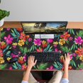 thumbnail image 4 of Long Mouse Pads for Desk,Pioneer Flower Floral Print Pattern Desk Mats on Top Of Desks, Desk Mouse Pad Extra Large with 3mm Non-Slip Base and Stitched Edge for Gaming,Office,Work,Home 47.3"x23.6", 4 of 6