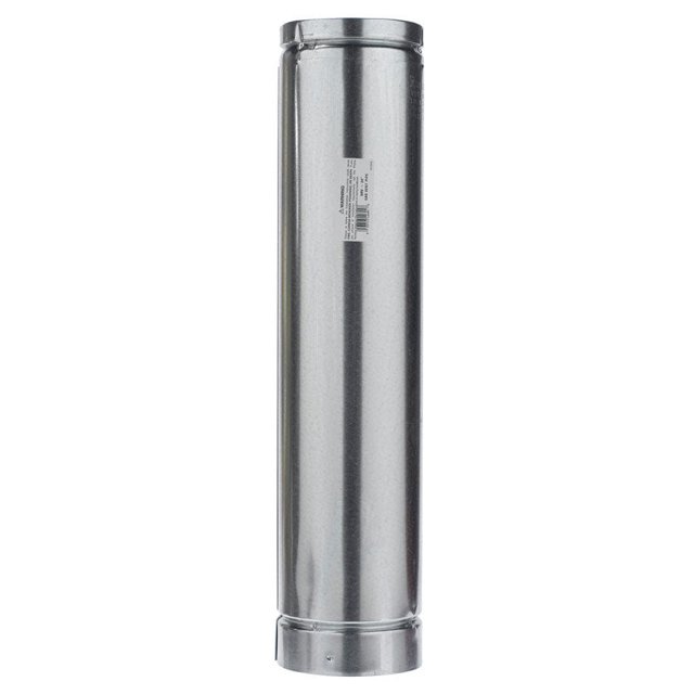 Tubo redondo de ventilación de gas Selkirk de aluminio de 5 x 24 cm (paquete de 2)