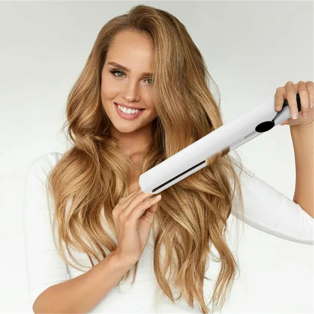 Fiudx Mini Plancha de Pelo, Rizador Avanzado de Doble Uso