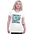 thumbnail image 3 of Love Your Mother Earth Cute Go Green Womens Fitted Plus Size Graphic Tee Brisco Brands 2X, 3 of 5