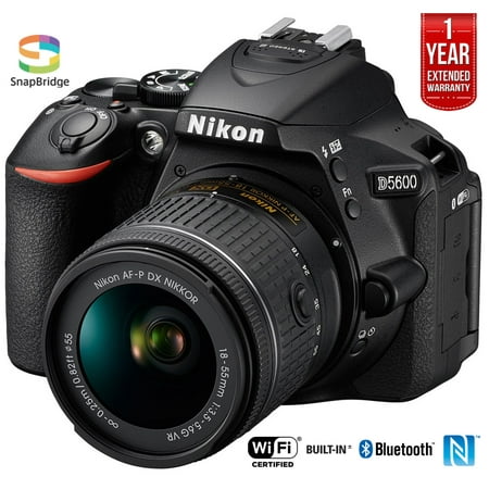 Restored Nikon D5600 24.2MP DX-Format Digital SLR Camera w/AF-P 18-55mm f/3.5-5.6G VR Lens 1576B (Refurbished)