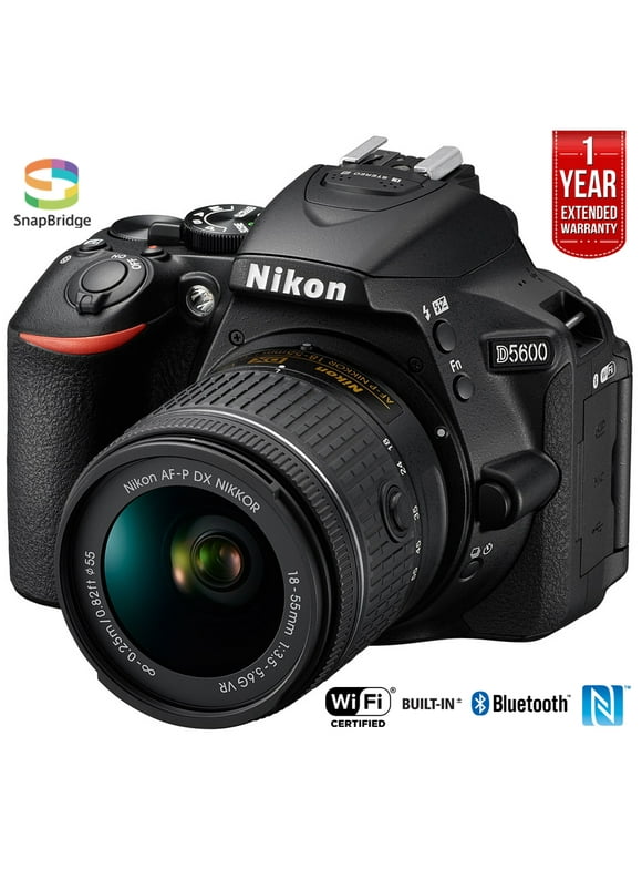 Restored Nikon D5600 24.2MP DX-Format Digital SLR Camera w/AF-P 18-55mm f/3.5-5.6G VR Lens 1576B (Refurbished)